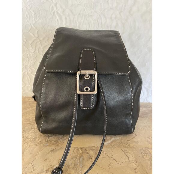 Vtg Coach Legacy black backpack Daypack 9569 - Picture 1 of 10